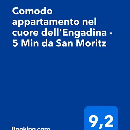 Apartmán Comodo Nel Cuore Dell'engadina - 5 Min Da San Moritz Celerina/Schlarigna